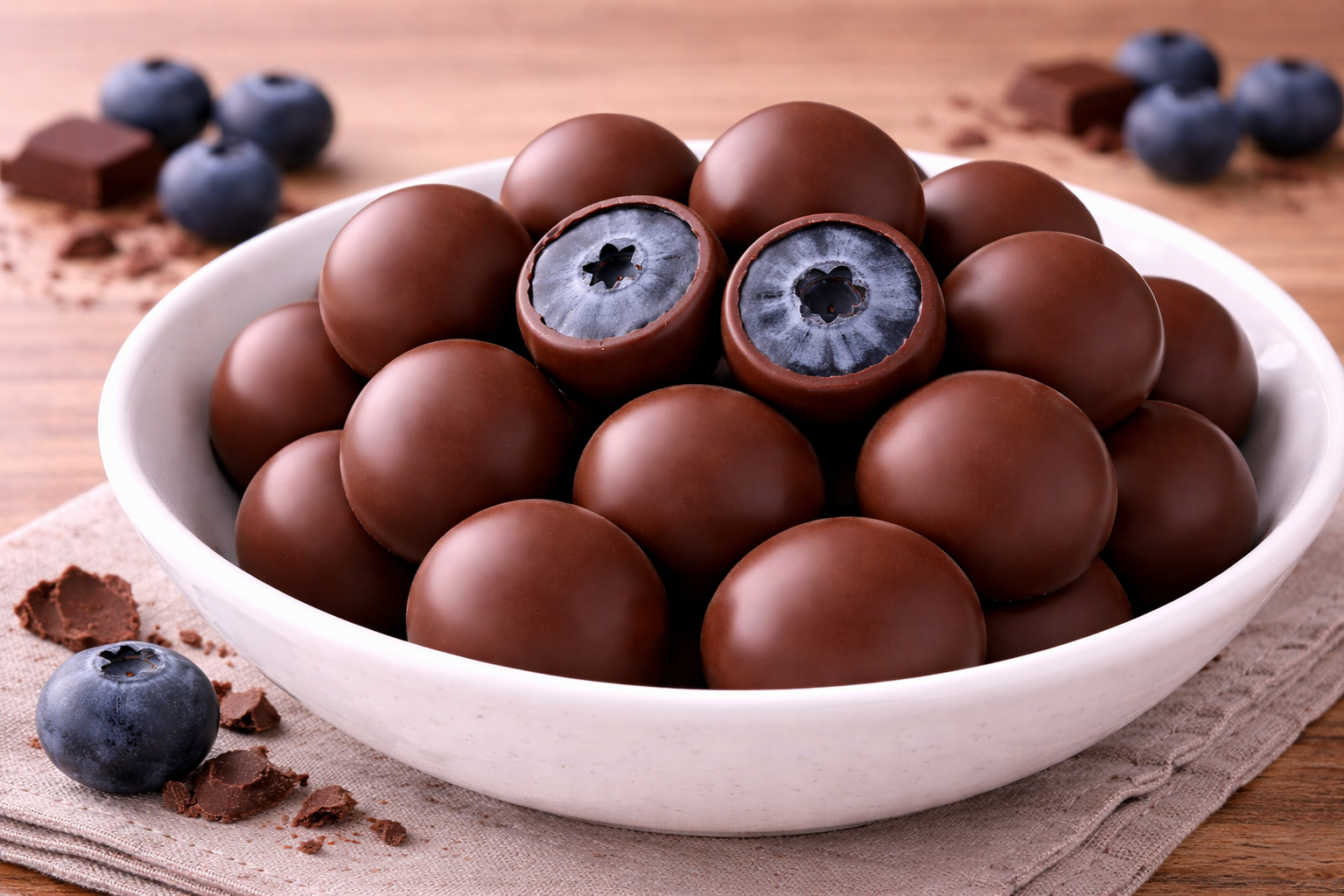 ARÁNDANOS BAÑADOS EN CHOCOLATE