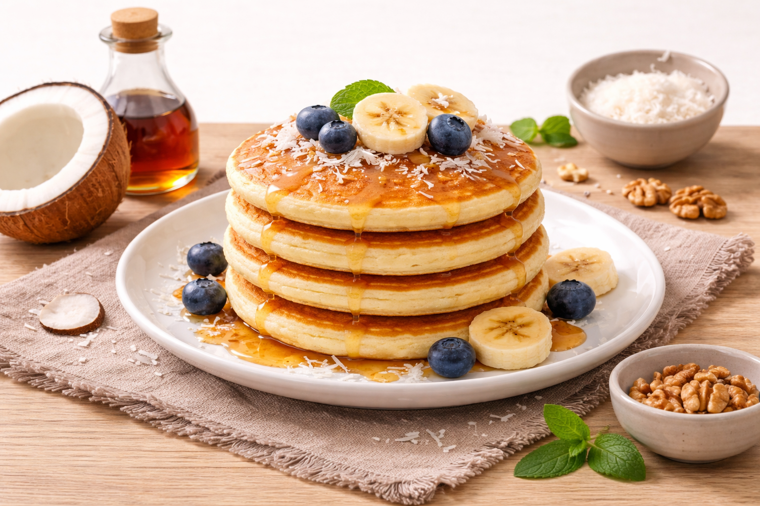 PROTE PANCAKES DE COCO