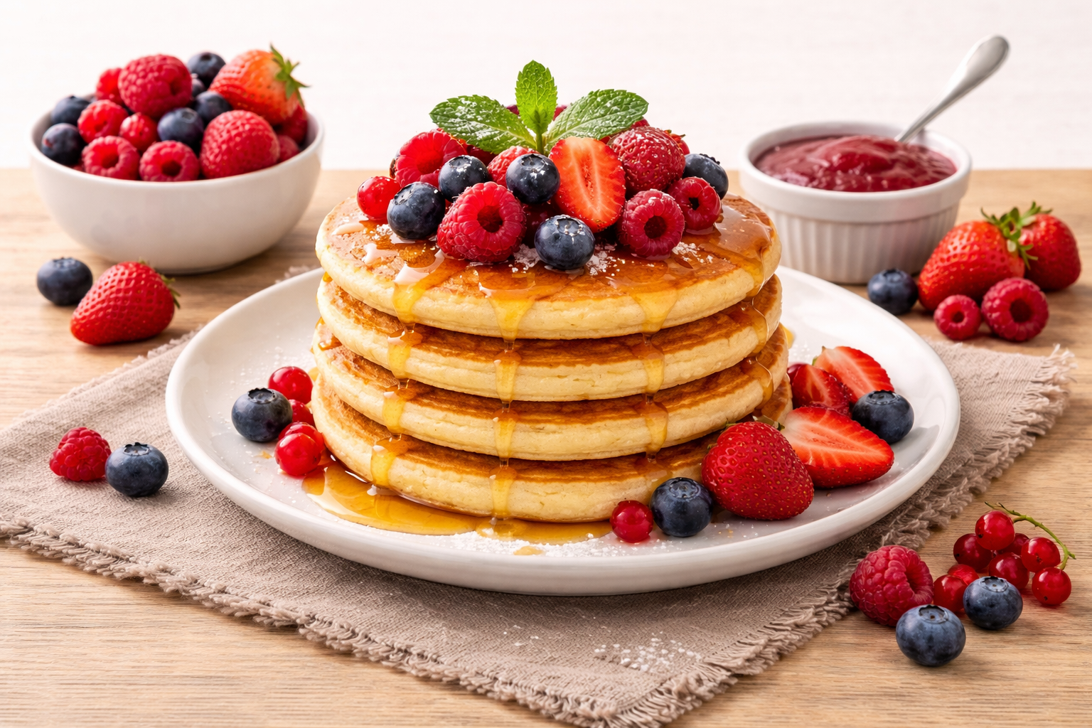 PROTE PANCAKES DE FRUTOS ROJOS