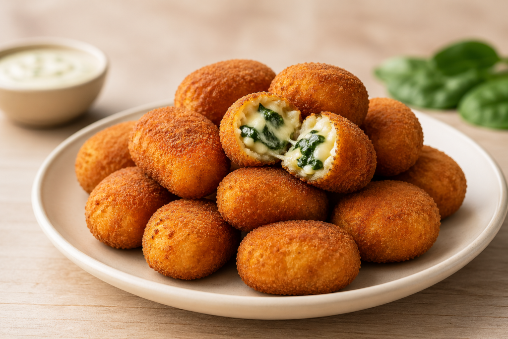 MINI CROQUETAS DE ESPINACA Y QUESO (300gr)