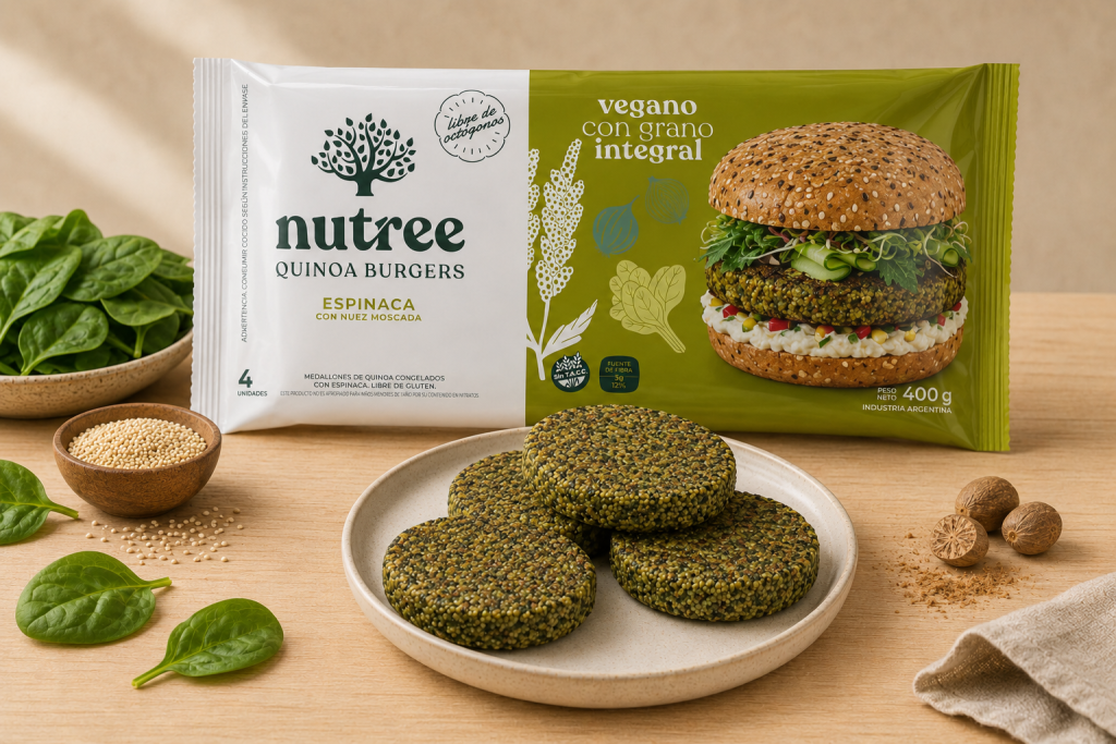 QUINOA BURGERS DE ESPINACA (4u)