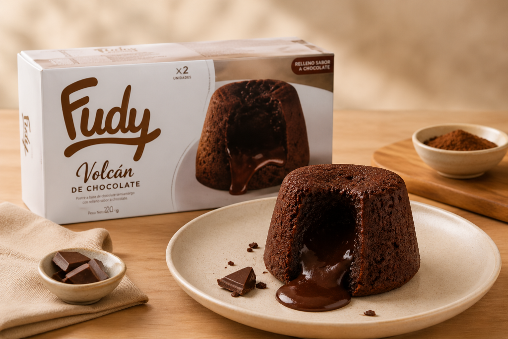 VOLCÁN DE CHOCOLATE FUDY (2u)