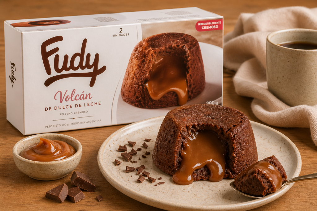 VOLCÁN DE DULCE DE LECHE FUDY (2u)