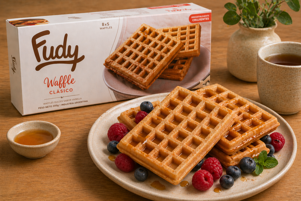 WAFFLES CLÁSICOS FUDY (6u)