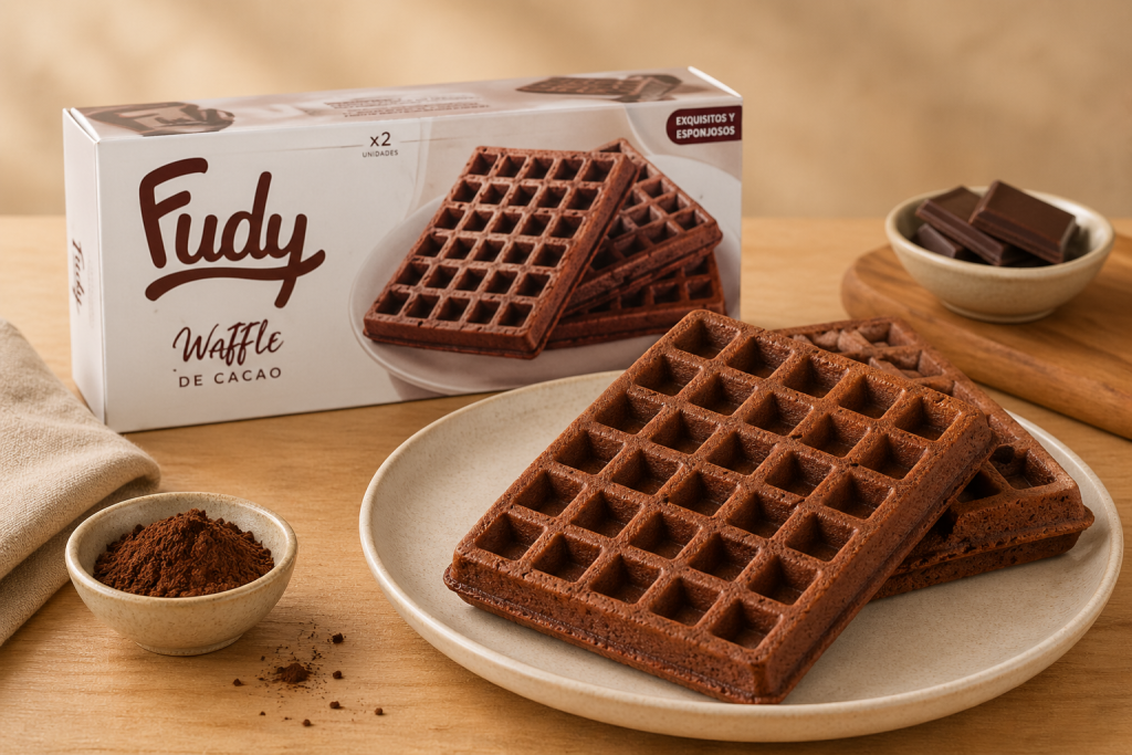 WAFFLES DE CACAO FUDY (6u)