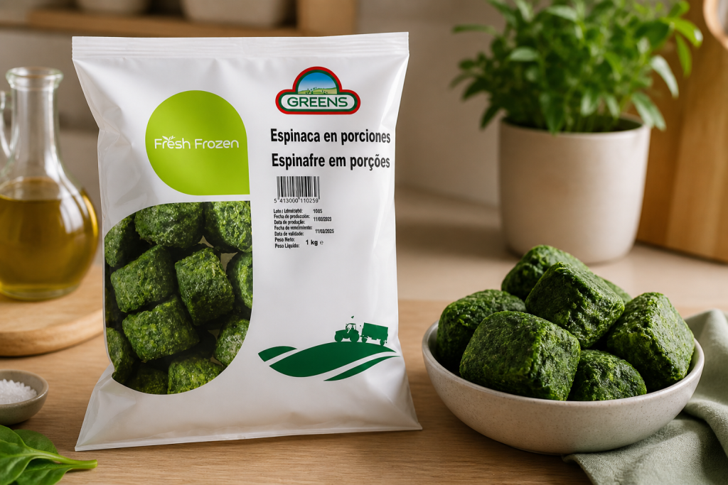 ESPINACA EN CUBOS GREENS (1kg)